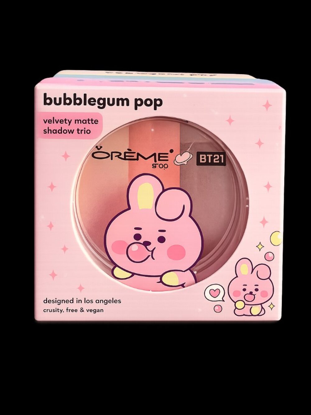 The Crème Shop BT21 Baby COOKY Bubblegum Pop Eyeshadow Trio